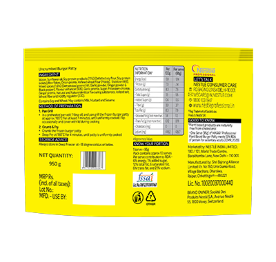 Plant-Based Burger Patty